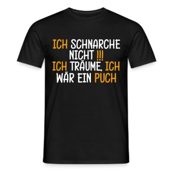 Schnarche Nicht Ich Träume Mofa s51 Puch Maxi - Männer T-Shirt - Schwarz - Vorne - AI Model Male 178 light (178cm)