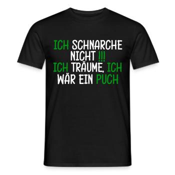 Schnarche Nicht Ich Träume Mofa Puch Geburtstag - Männer T-Shirt - Schwarz - Vorne - AI Model Male 178 light (178cm)