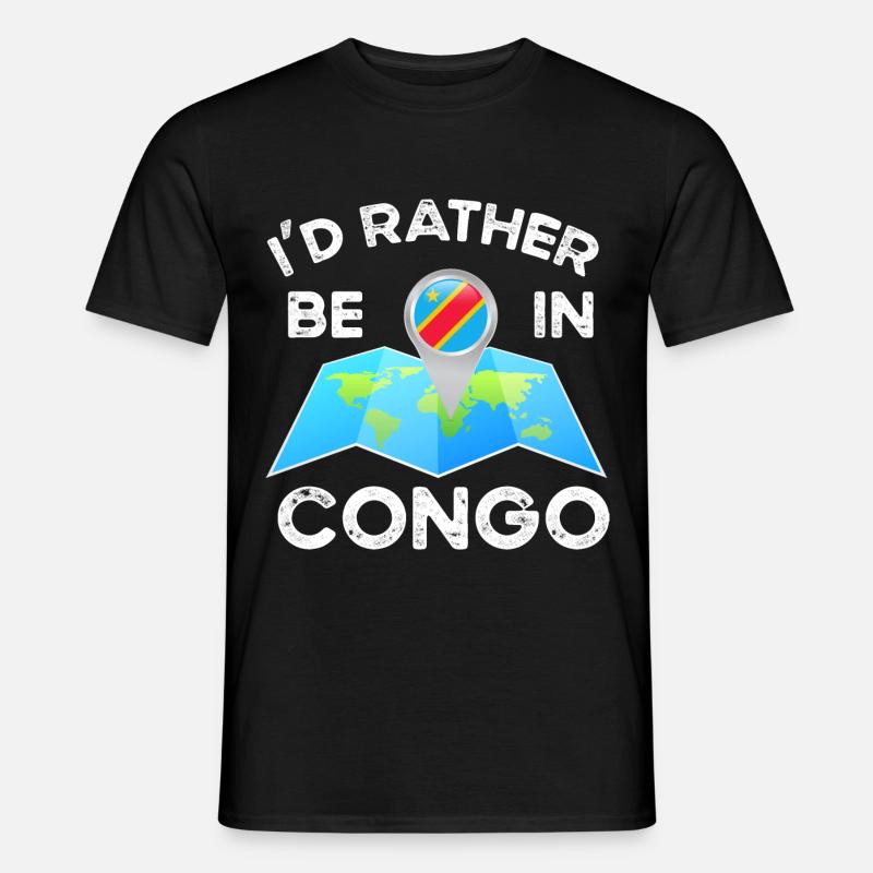 Kongo - Männer T-Shirt - Schwarz