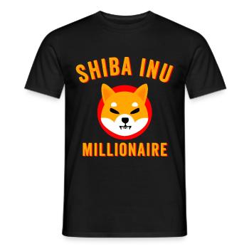 Shiba Inu Token - Shiba inu coin, shib coin, shib - Men's T-Shirt - black - Front - AI Model Male 178 light (178cm)