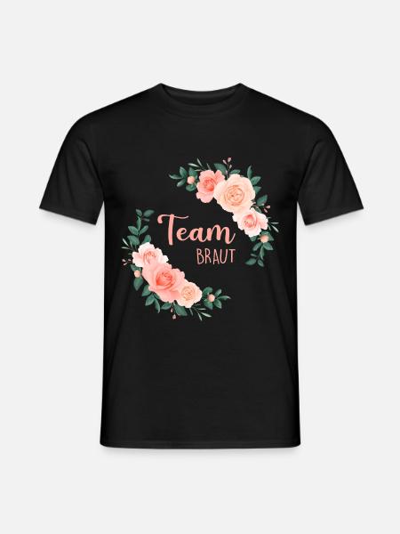 Team Braut Junggesellinnenabschied Poltern - Männer T-Shirt - Schwarz