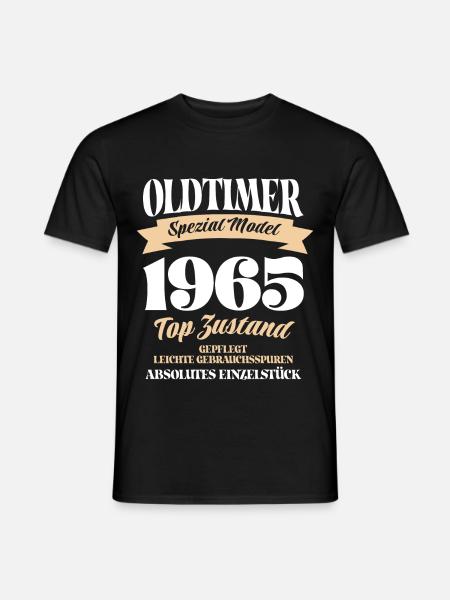 Oldtimer Spezial Model Gepflegt Top Jahrgang 1965 - Männer T-Shirt - Schwarz