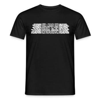 Maurer Mauern Baustelle - Männer T-Shirt - Schwarz - Vorne - AI Model Male 178 light (178cm)