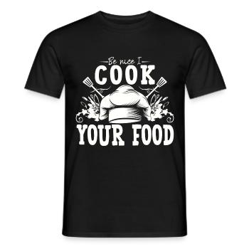 Chef Chef Chef Cuisine Drôle de dicton - T-shirt homme - noir - Devant - AI Model Male 178 light (178cm)
