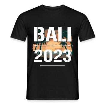 Bali 2023 - Männer T-Shirt - Schwarz - Vorne - AI Model Male 178 light (178cm)