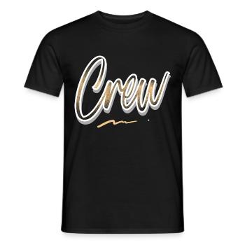 Crew - Men's T-Shirt - black - Front - AI Model Male 178 light (178cm)
