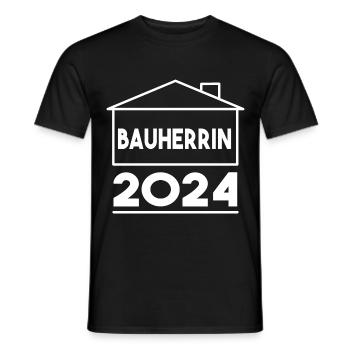 Bauherrin 2024 Outfit - Männer T-Shirt - Schwarz - Vorne - AI Model Male 178 light (178cm)