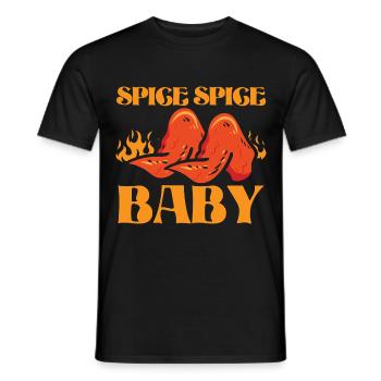 Buffalo Wings Foodie Cuisine Américaine Poulet - T-shirt homme - noir - Devant - AI Model Male 178 light (178cm)
