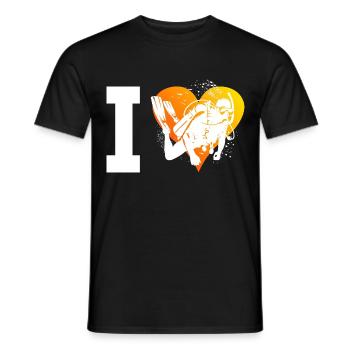 Scuba Diving Ladies Diving Diver Diving - Men's T-Shirt - black - Front - AI Model Male 178 light (178cm)