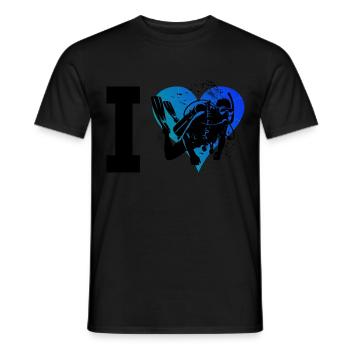 Scuba Diver Diver Plongée sous-marine Scuba Diver - T-shirt homme - noir - Devant - AI Model Male 178 light (178cm)