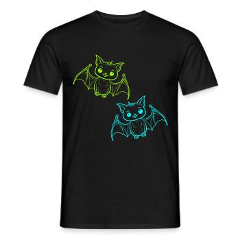 Halloweenj Chauves-souris Enfants Enfant - T-shirt homme - noir - Devant - AI Model Male 178 light (178cm)