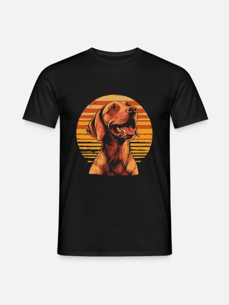 Vizsla Vintage - Männer T-Shirt - Schwarz
