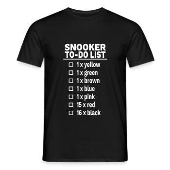 Snooker 147 maximum en cadeau de pause - T-shirt homme - noir - Devant - AI Model Male 178 light (178cm)