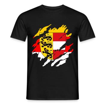 Véritables T klagenfurt & Carinthie Patriotes & Vacanciers - T-shirt homme - noir - Devant - AI Model Male 178 light (178cm)