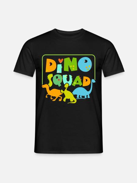 Dino Squad Future Paleontologist Dinosaur Di - Men's T-Shirt - black