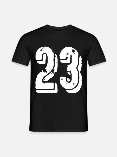 Maglia numero 23 - T-shirt uomo - nero