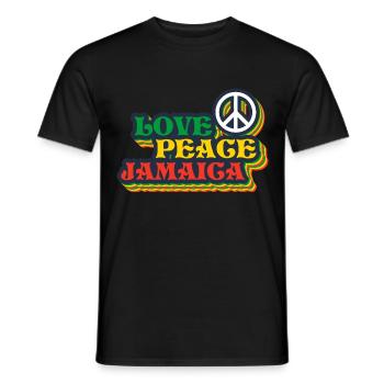 Jamaica Liebe Jamaika Urlaub - Männer T-Shirt - Schwarz - Vorne - AI Model Male 178 light (178cm)