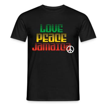 Jamaika Liebe Jamaica Urlaub - Männer T-Shirt - Schwarz - Vorne - AI Model Male 178 light (178cm)