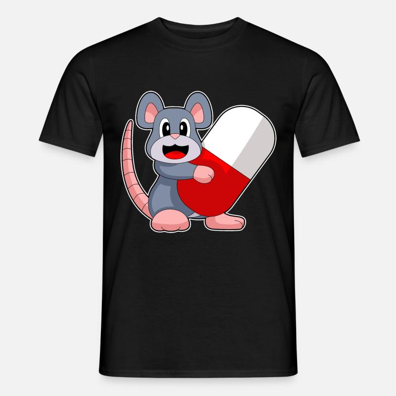 Maus Arzt Medizin - Männer T-Shirt - Schwarz