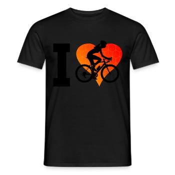 Bike Mountainbike Fahrradfahren Mtb Damen - Männer T-Shirt - Schwarz - Vorne - AI Model Male 178 light (178cm)