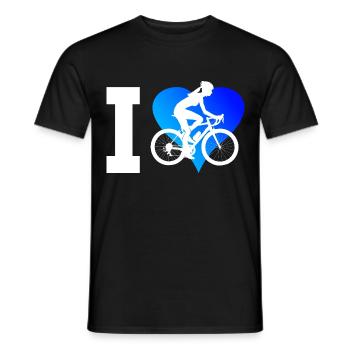 Fahrrad Radeln Mtb Velo Radfahren Bike - Männer T-Shirt - Schwarz - Vorne - AI Model Male 178 light (178cm)