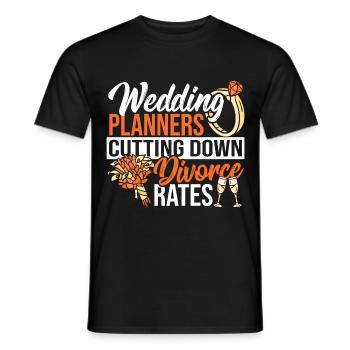 Event Marriage Wedding Planning Wedding Planner - Männer T-Shirt - Schwarz - Vorne - AI Model Male 178 light (178cm)