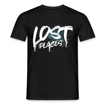 Lost Places - Men's T-Shirt - black - Front - AI Model Male 178 light (178cm)
