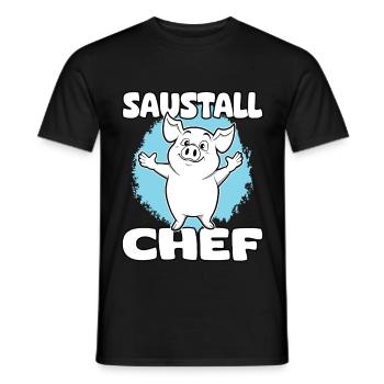 Ich bin der Chef | Bauer Führungskraft Landwirt - Männer T-Shirt - Schwarz - Vorne - AI Model Male 178 light (178cm)
