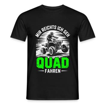 Mir reichts Quadfahrer - Quad - Motorsport - ATV - Männer T-Shirt - Schwarz - Vorne - AI Model Male 178 light (178cm)