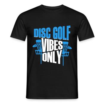 Disc Golf Vibes uniquement Discgolf - T-shirt homme - noir - Devant - AI Model Male 178 light (178cm)
