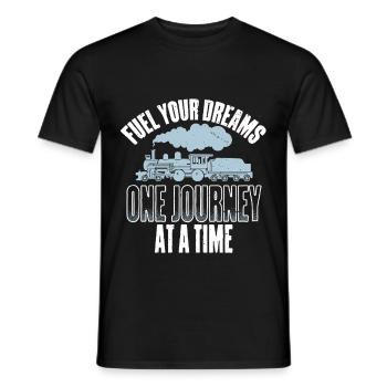 Maquette ferroviaire Chemin de fer - T-shirt homme - noir - Devant - AI Model Male 178 light (178cm)