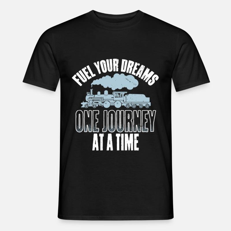 Modelleisenbahn Eisenbahn - Männer T-Shirt - Schwarz