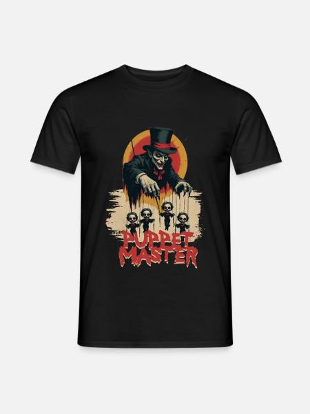 Puppenspieler Bauchredner Puppet Master - Männer T-Shirt - Schwarz