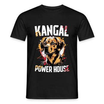 Kangal Power House Dog - Men's T-Shirt - black - Front - AI Model Male 178 light (178cm)