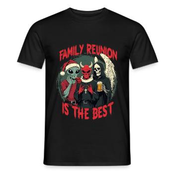 Occultisme Tarot La réunion de famille est la meilleure - T-shirt homme - noir - Devant - AI Model Male 178 light (178cm)