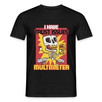 Elektriker Elektroniker Elektroinstallateur - Männer T-Shirt - Schwarz - Vorne - AI Model Male 178 light (178cm)