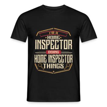 Building Surveyor Building Inspector - Men's T-Shirt - black - Front - AI Model Male 178 light (178cm)