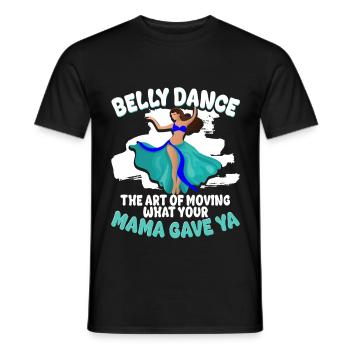 Belly Dance Belly Dancer - Men's T-Shirt - black - Front - AI Model Male 178 light (178cm)
