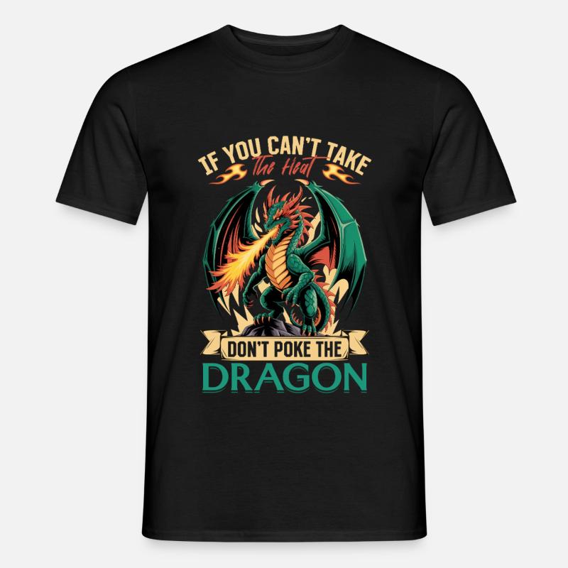 Fantasy Dragons Mythical Creatures - Männer T-Shirt - Schwarz