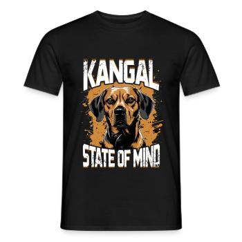 État d’ Kangal - T-shirt homme - noir - Devant - AI Model Male 178 light (178cm)