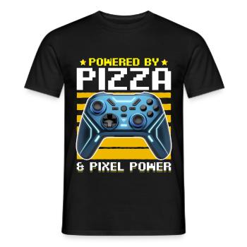 Gamer Gaming Controller Video Game - Männer T-Shirt - Schwarz - Vorne - AI Model Male 178 light (178cm)