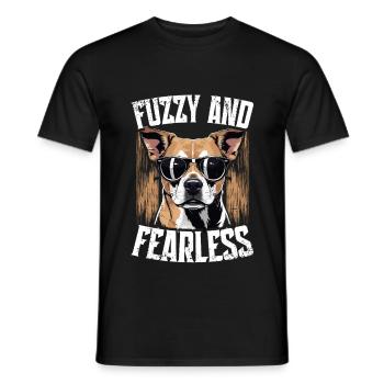 Kangal Dog Fuzzy And Fearless - Men's T-Shirt - black - Front - AI Model Male 178 light (178cm)