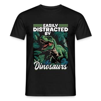 Dinosaure T-Rex enfants - T-shirt homme - noir - Devant - AI Model Male 178 light (178cm)