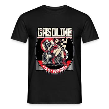 Petrolhead Auto Tuning Gasoline Is My Perfume - Männer T-Shirt - Schwarz - Vorne - AI Model Male 178 light (178cm)