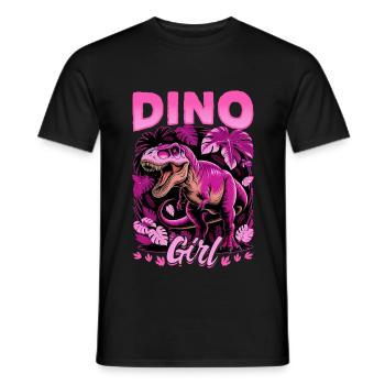 Dinosaur T-Rex kids - Men's T-Shirt - black - Front - AI Model Male 178 light (178cm)