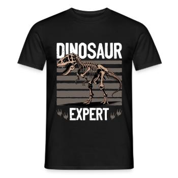 Dinosaur T-Rex kids - Men's T-Shirt - black - Front - AI Model Male 178 light (178cm)