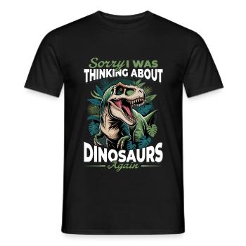 Dinosaure T-Rex enfants - T-shirt homme - noir - Devant - AI Model Male 178 light (178cm)