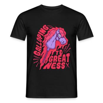 Hobby Horsing Hobby Horses - Men's T-Shirt - black - Front - AI Model Male 178 light (178cm)