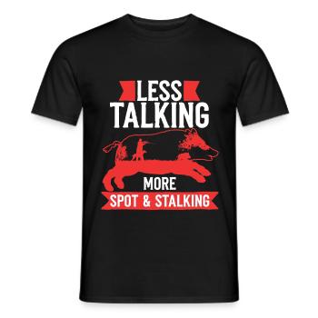 Wild boar Wild boar hunting Wild boar hunter - Men's T-Shirt - black - Front - AI Model Male 178 light (178cm)