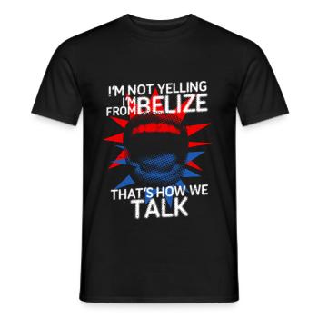 Racine bélizienne Je ne crie pas Je viens du Belize - T-shirt homme - noir - Devant - AI Model Male 178 light (178cm)